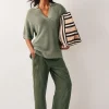 Monsoon Cece Short Sleeve Collar Jumper