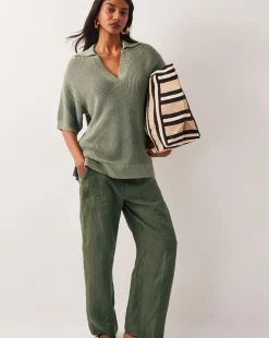 Monsoon Cece Short Sleeve Collar Jumper