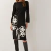 Monsoon Cee Cornelli Embroidered Knit Dress