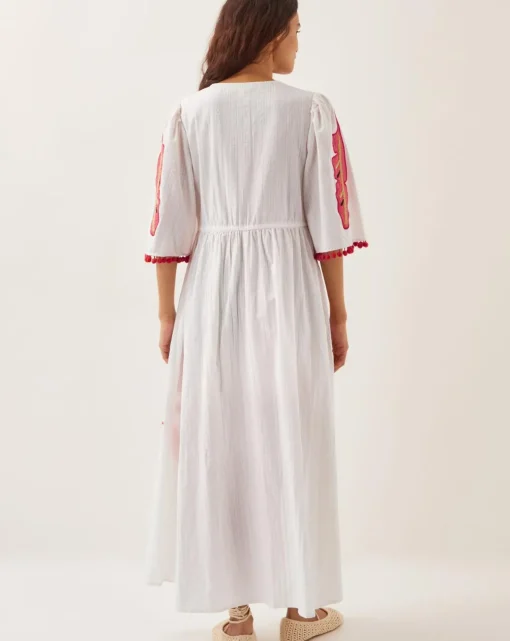 Monsoon Cerse Leaf Print Maxi Dress