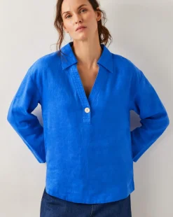 Monsoon Clover Linen Blouse
