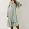 Monsoon Debbie Polka Dot Ruffle Maxi Dress