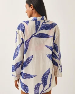 Monsoon Dinah Palm Print Cotton Shirt