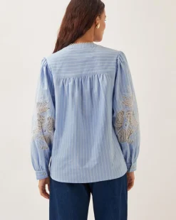 Monsoon Emelie Lace Stripe Shirt