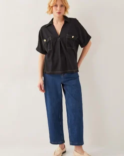 Monsoon Feyn Short Sleeve Utility Top