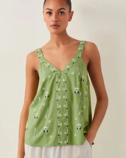 Monsoon Fia Embroidered Cami Top