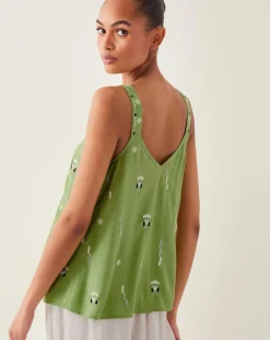 Monsoon Fia Embroidered Cami Top