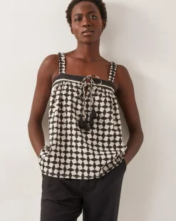 Monsoon Geena Geometric Print Cami Top