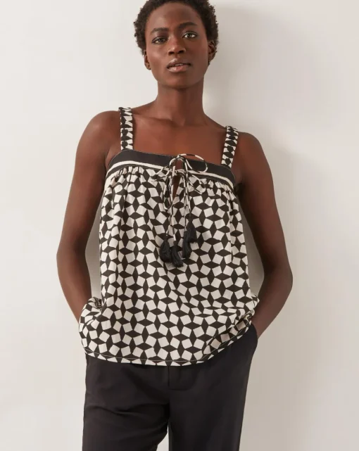 Monsoon Geena Geometric Print Cami Top