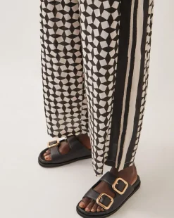 Monsoon Geena Geometric Print Trousers