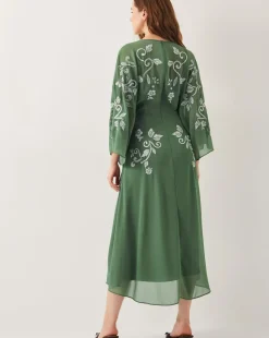 Monsoon Hannah Embroidered Tea Dress