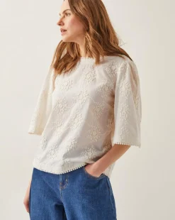 Monsoon Harika Floral Embroidered Top