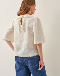 Monsoon Harika Floral Embroidered Top