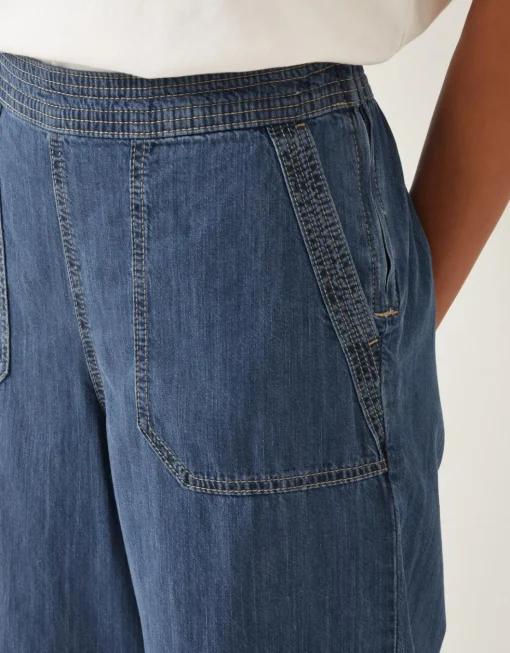 Monsoon Harper Short Wide Leg Jeans