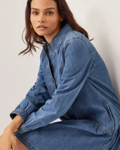 Monsoon Isla Denim Shirt Dress