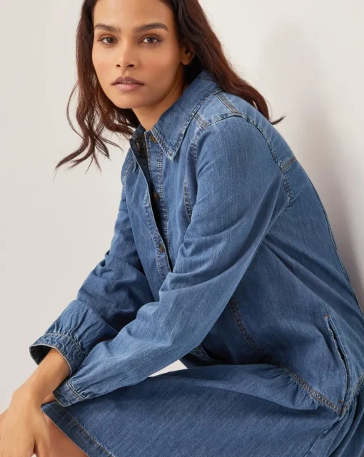 Monsoon Isla Denim Shirt Dress