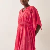 Monsoon Ivy Palm Embroidered Kaftan