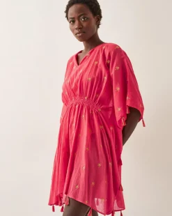 Monsoon Ivy Palm Embroidered Kaftan