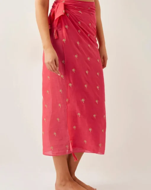Monsoon Ivy Palm Embroidered Sarong