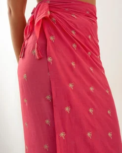 Monsoon Ivy Palm Embroidered Sarong