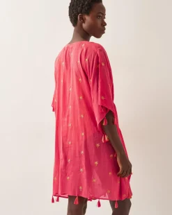 Monsoon Ivy Palm Embroidered Kaftan