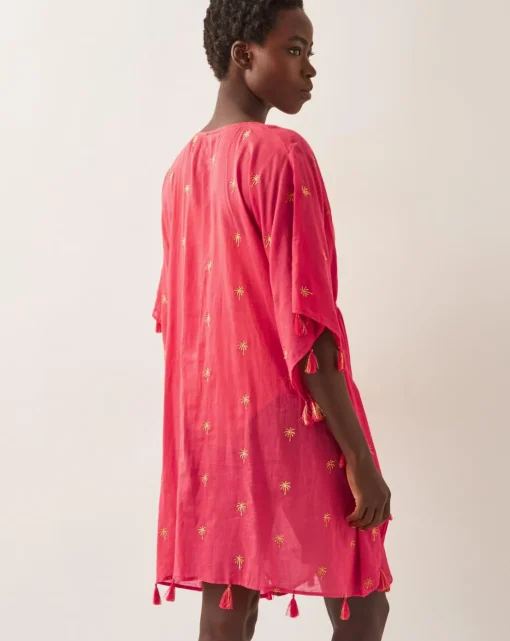 Monsoon Ivy Palm Embroidered Kaftan