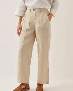 Monsoon Jolie Regular Linen Trousers