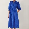 Monsoon Jules Broderie Midi Shirt Dress