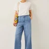 Monsoon Justine Pleat Wide Leg Jeans