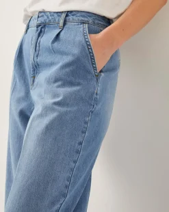 Monsoon Justine Pleat Wide Leg Jeans