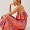 Monsoon Kaia Floral Frill Midi Dress