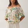 Monsoon Kaia Floral Print Bardot Top