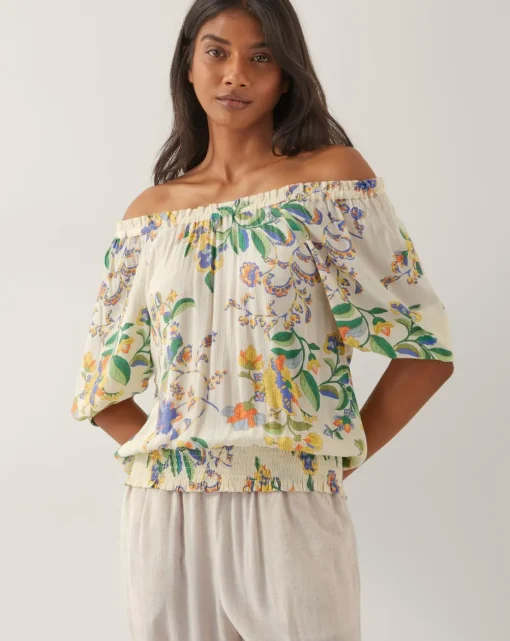 Monsoon Kaia Floral Print Bardot Top