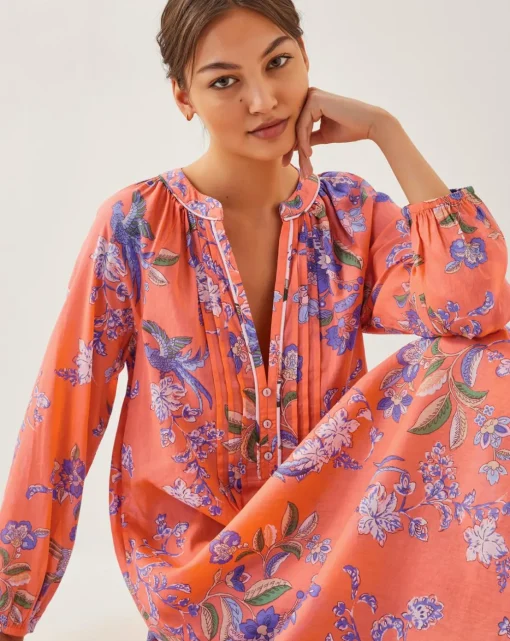 Monsoon Kaia Floral Tunic Midi Dress