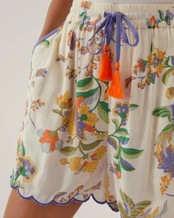 Monsoon Kaia Scallop Floral Shorts