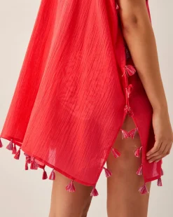 Monsoon Katie Embroidered Tassel Kaftan