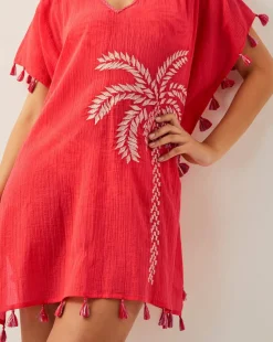 Monsoon Katie Embroidered Tassel Kaftan