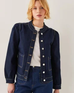 Monsoon Louisa Frill Denim Jacket