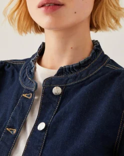 Monsoon Louisa Frill Denim Jacket
