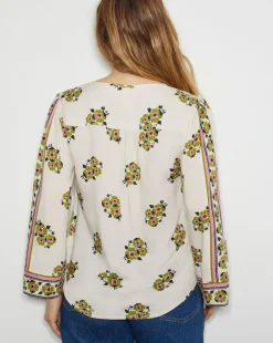 Monsoon Louisa V-Neck Floral Print Blouse