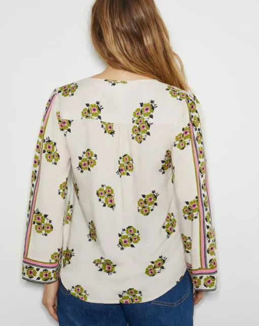 Monsoon Louisa V-Neck Floral Print Blouse