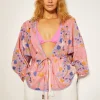 Monsoon Mabel Shell Print Kaftan Top