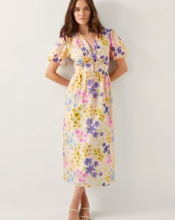 Monsoon Madeline Floral Midi Dress
