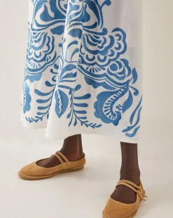 Monsoon Maria Embroidered Midi Dress