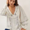 Monsoon Matilda Floral Embroidered Blouse