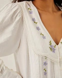 Monsoon Matilda Floral Embroidered Blouse