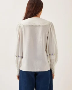Monsoon Matilda Floral Embroidered Blouse