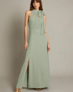 Monsoon Monika Halter Chiffon Maxi Dress