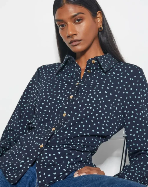 Monsoon Novie Spot Print Jersey Shirt