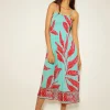 Monsoon Pamela Palm Print Midi Sundress